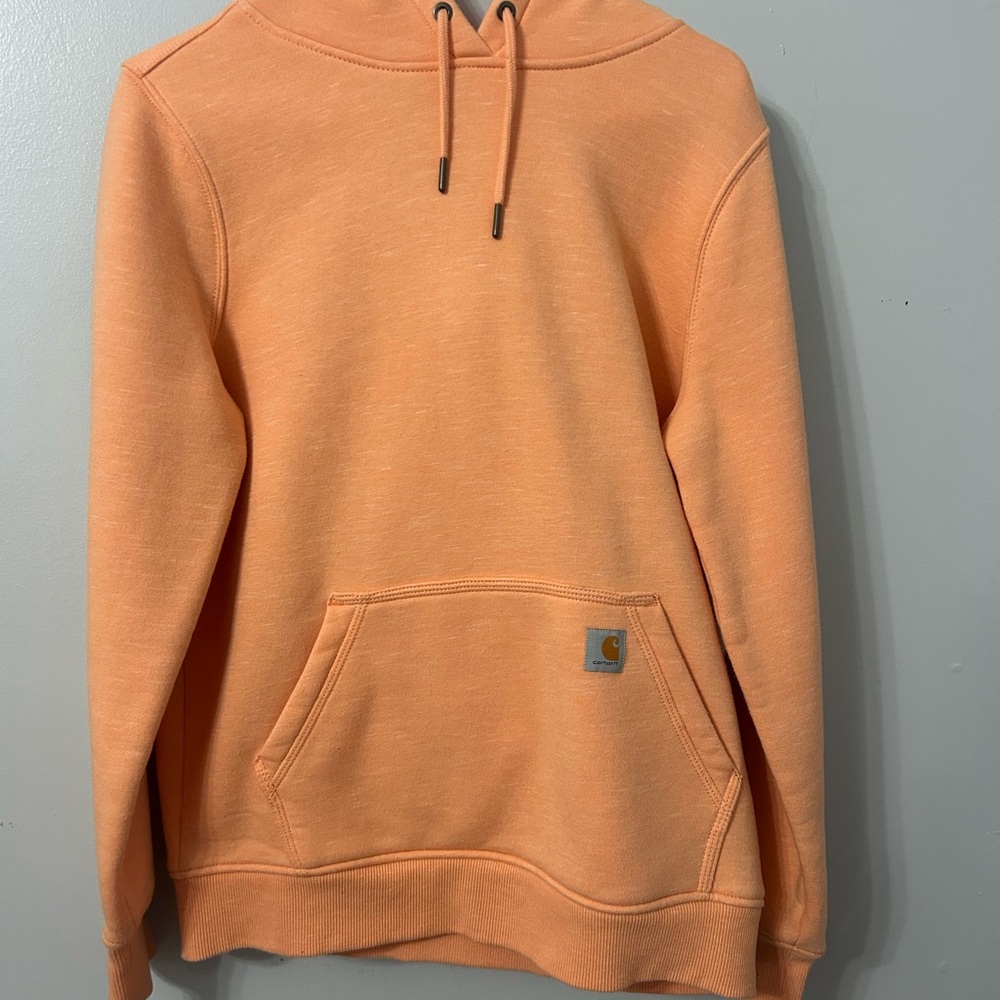 Carhartt Light Orange Hoodie, Size Medium
